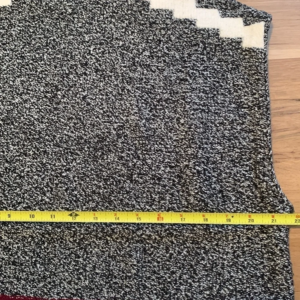 LOFT Turtleneck Drop Shoulder Oversized Marbled Sweater Tunic Women’s XS/S - Picture 7 of 16